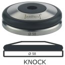 JoeFrex Tamper Handle Technik schwarz incl. Base Knock Unterteil Edelstahl Ø58mm