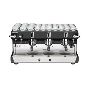 Rancilio Siebträgermaschine "Classe 9 RE" 3-Brühgruppen Anthrazitschwarz